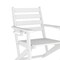 Flash Furniture Tolleson 5-Pc Adirondack Dining Set w/48-in Rnd Recycled HDPE Table and 4 Chairs w/Cupholders, Wht LE-HMP-248-2037-WHT-GG - alternate 5